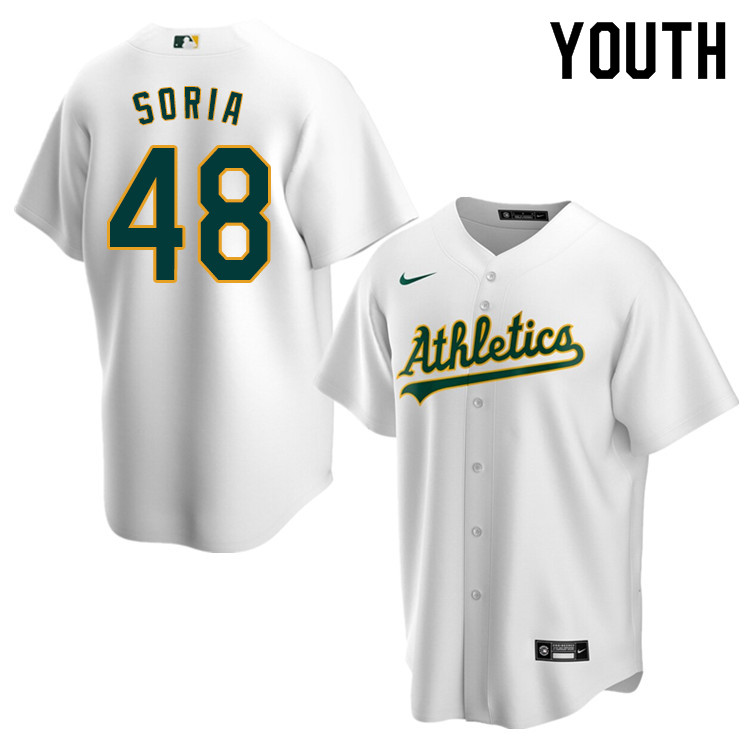 Nike Youth #48 Joakim Soria Oakland Athletics Baseball Jerseys Sale-White